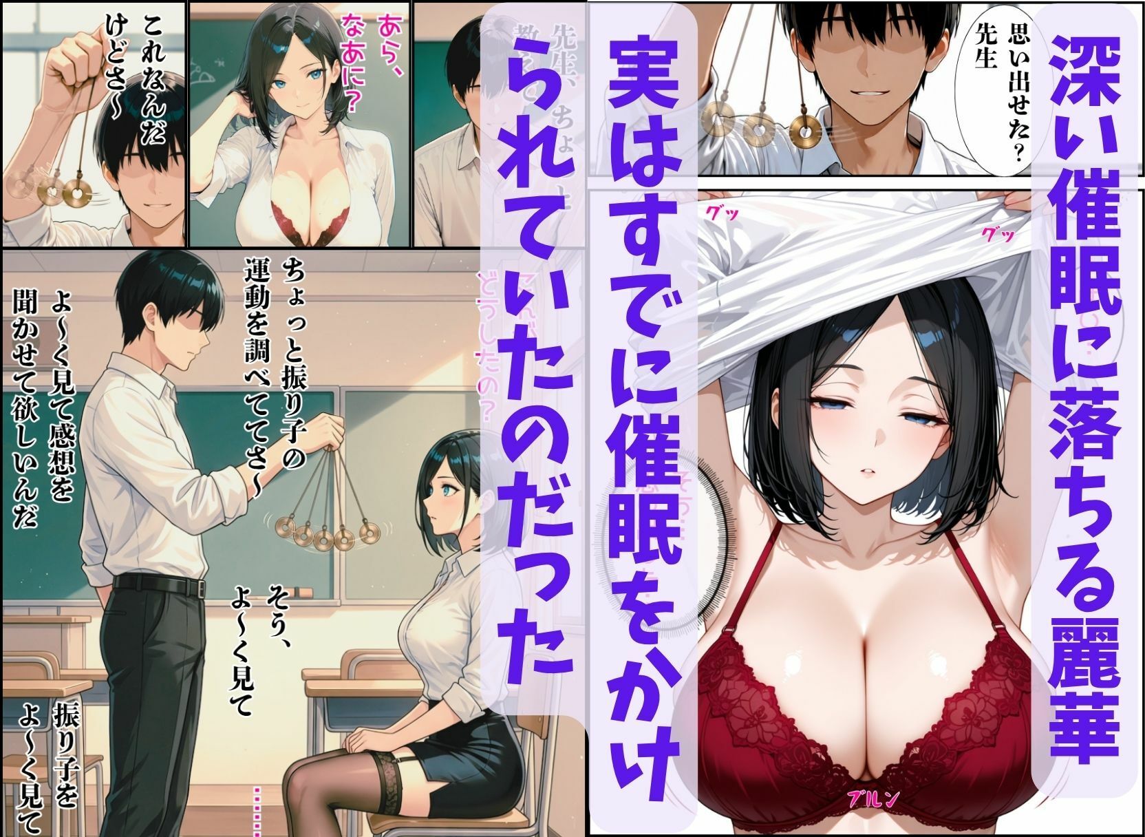 美人教師、淫乱催●術を掛けられて・・・ - サンプル画像 6