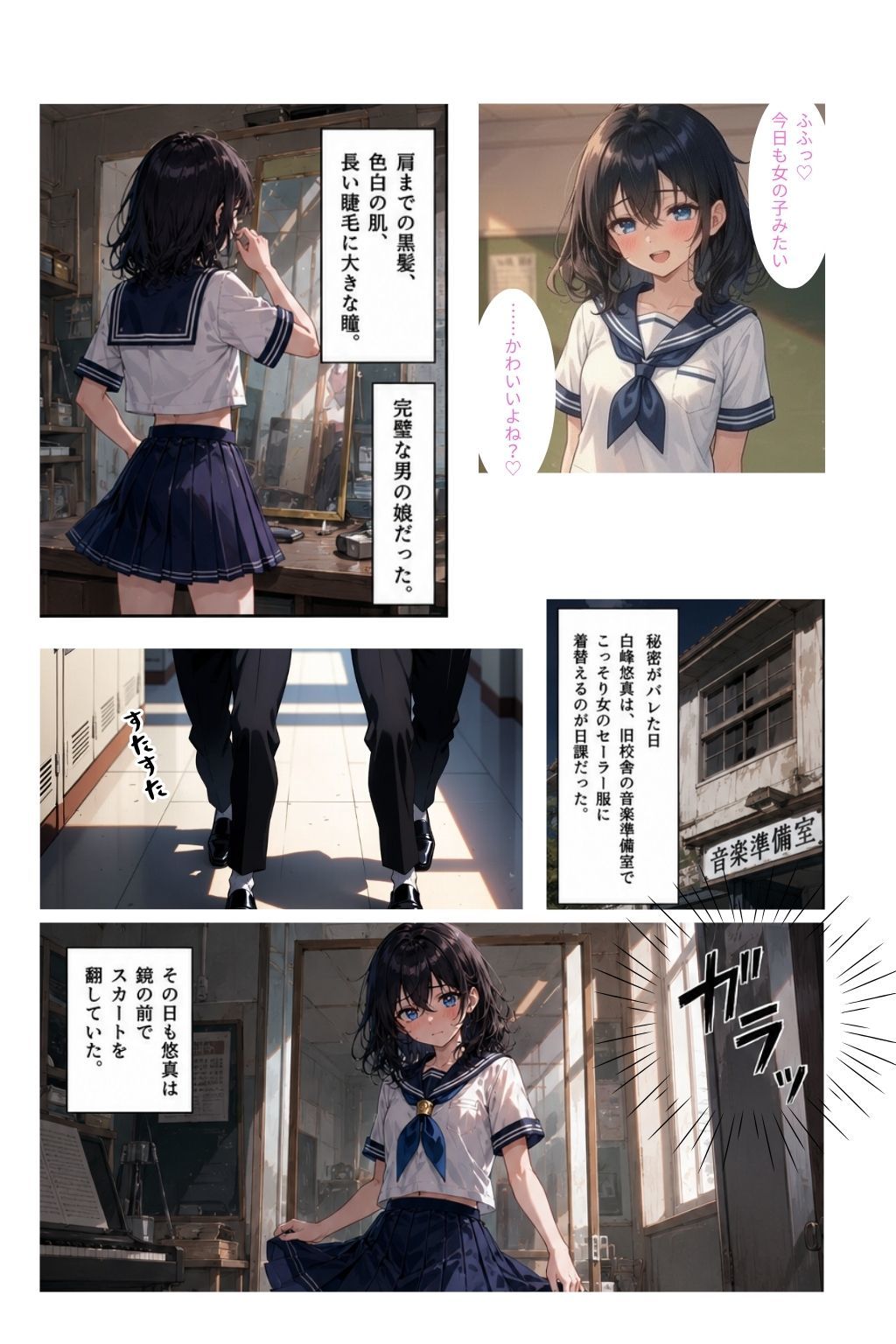 男の娘は今日も犯●れる - サンプル画像 2