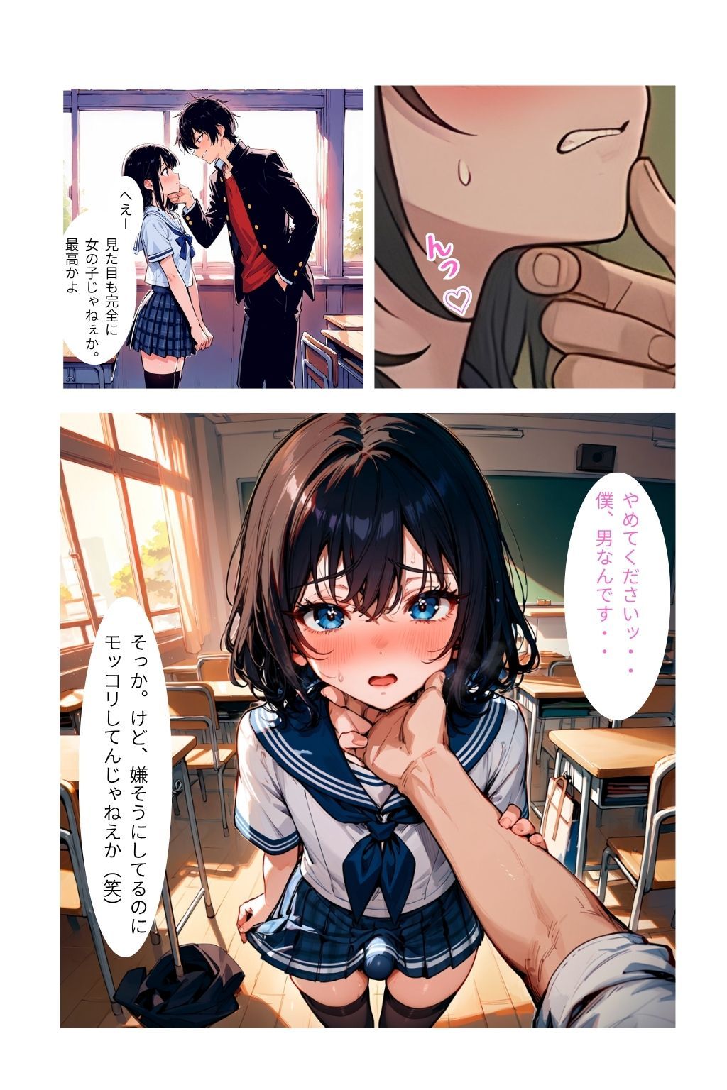 男の娘は今日も犯●れる - サンプル画像 4