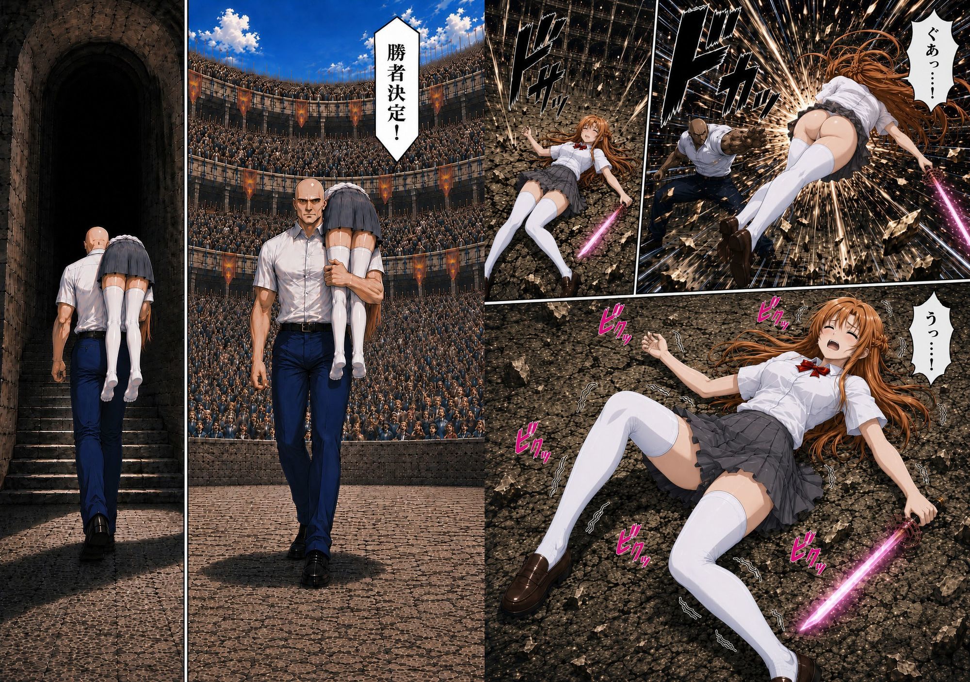 敗北して監禁されたア〇ナ - サンプル画像 3
