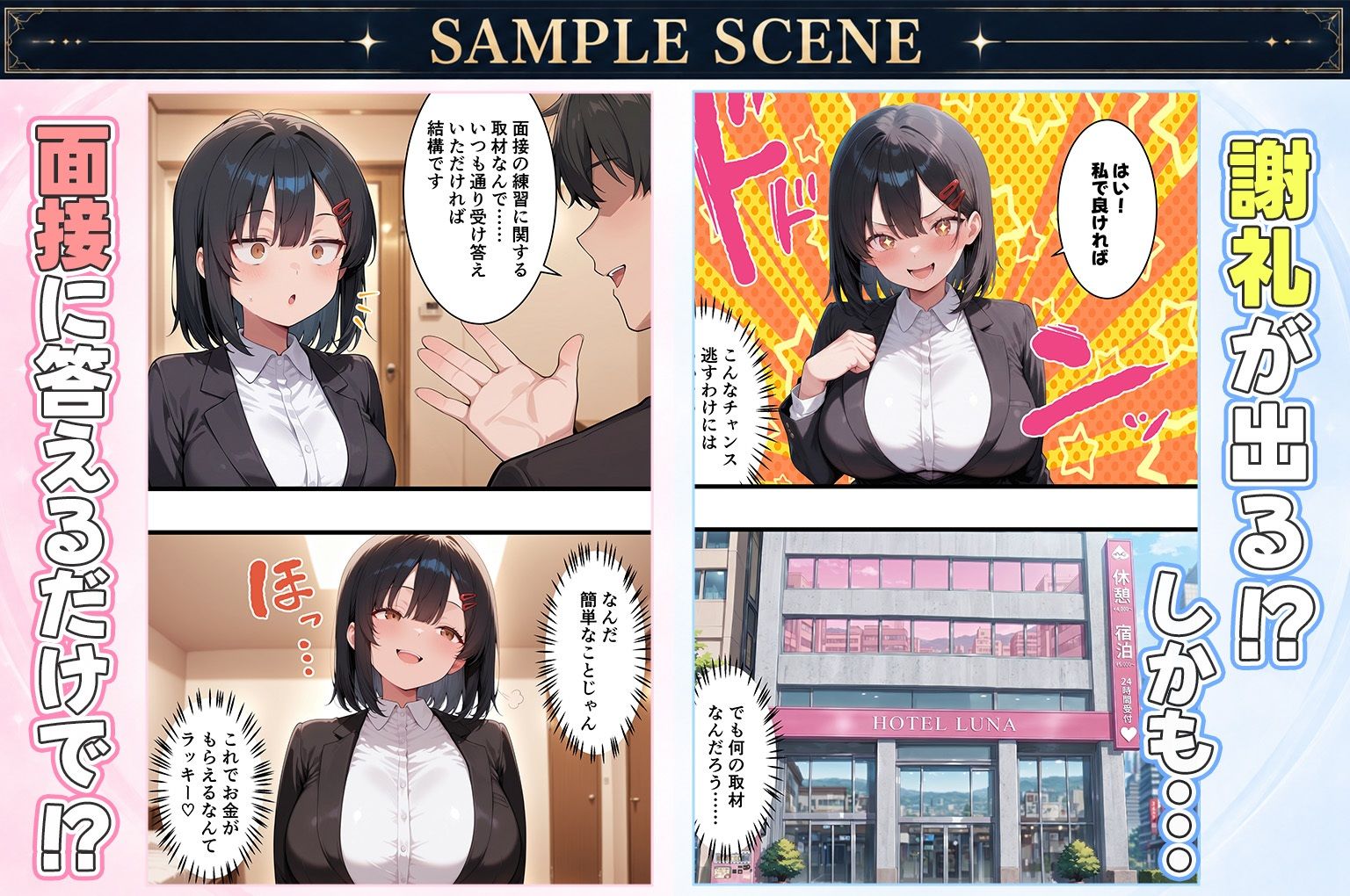 一流企業を目指す真面目な就活生女子がお金に負けて4Pハメ撮りSEXした話 - サンプル画像 3