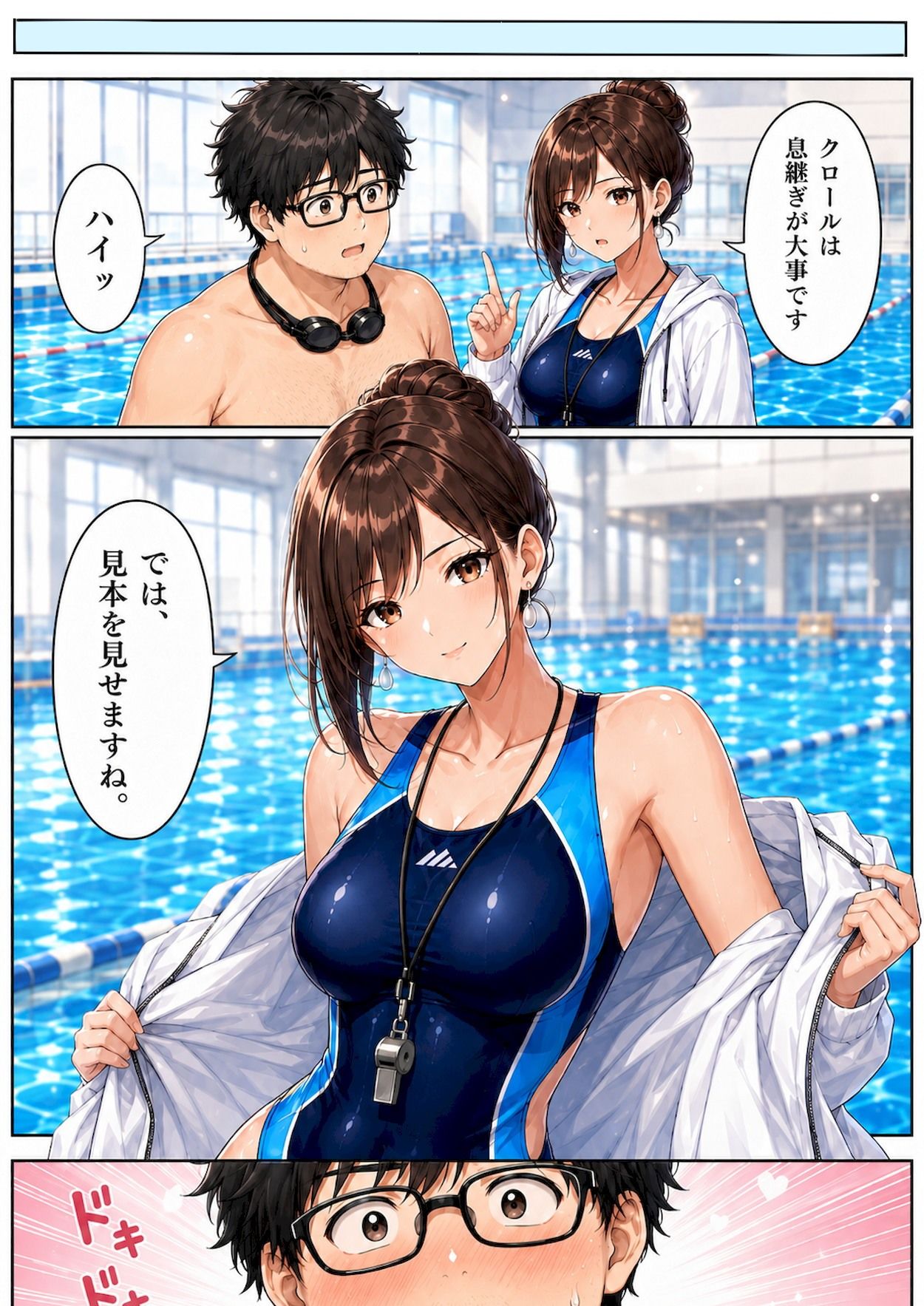 競泳水着は着たままがいい！！ - サンプル画像 2
