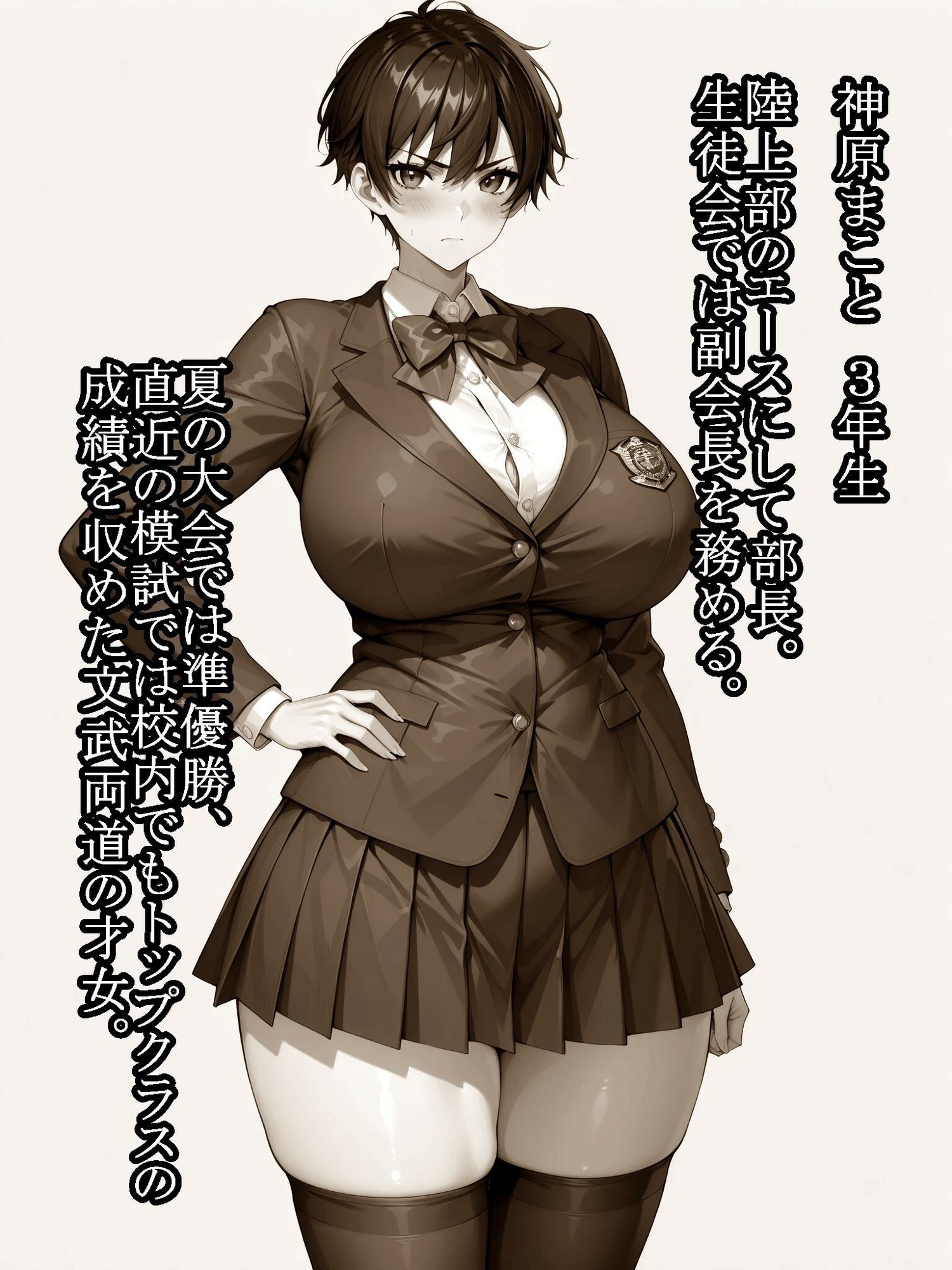 ボーイッシュな彼女を肉便器に堕とすまで - サンプル画像 1
