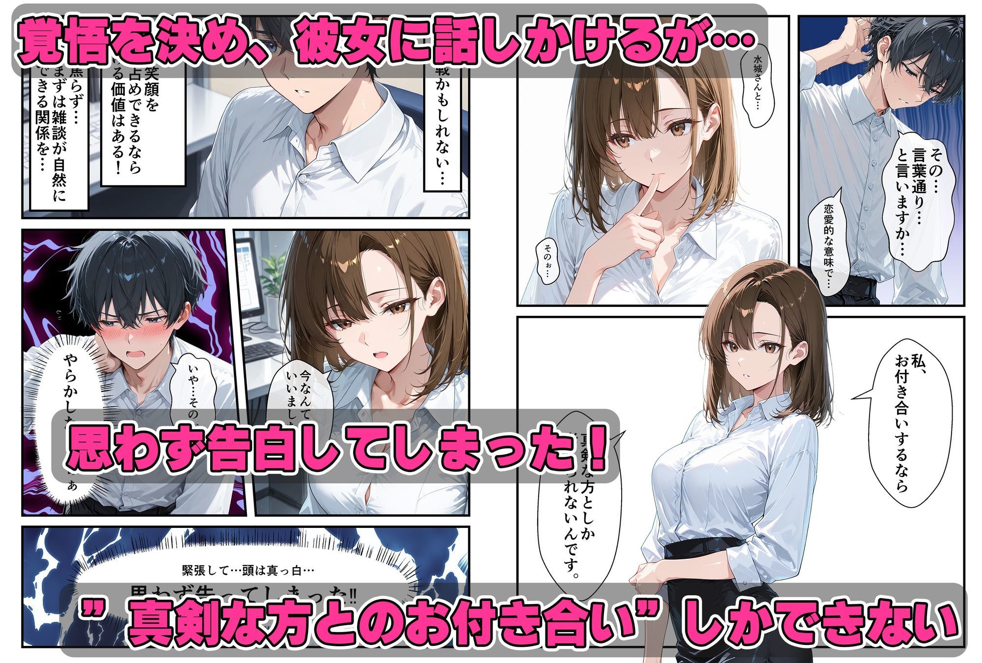 クール美女に告白〜恋愛下手で処女の彼女は天然無自覚にエロかった - サンプル画像 2