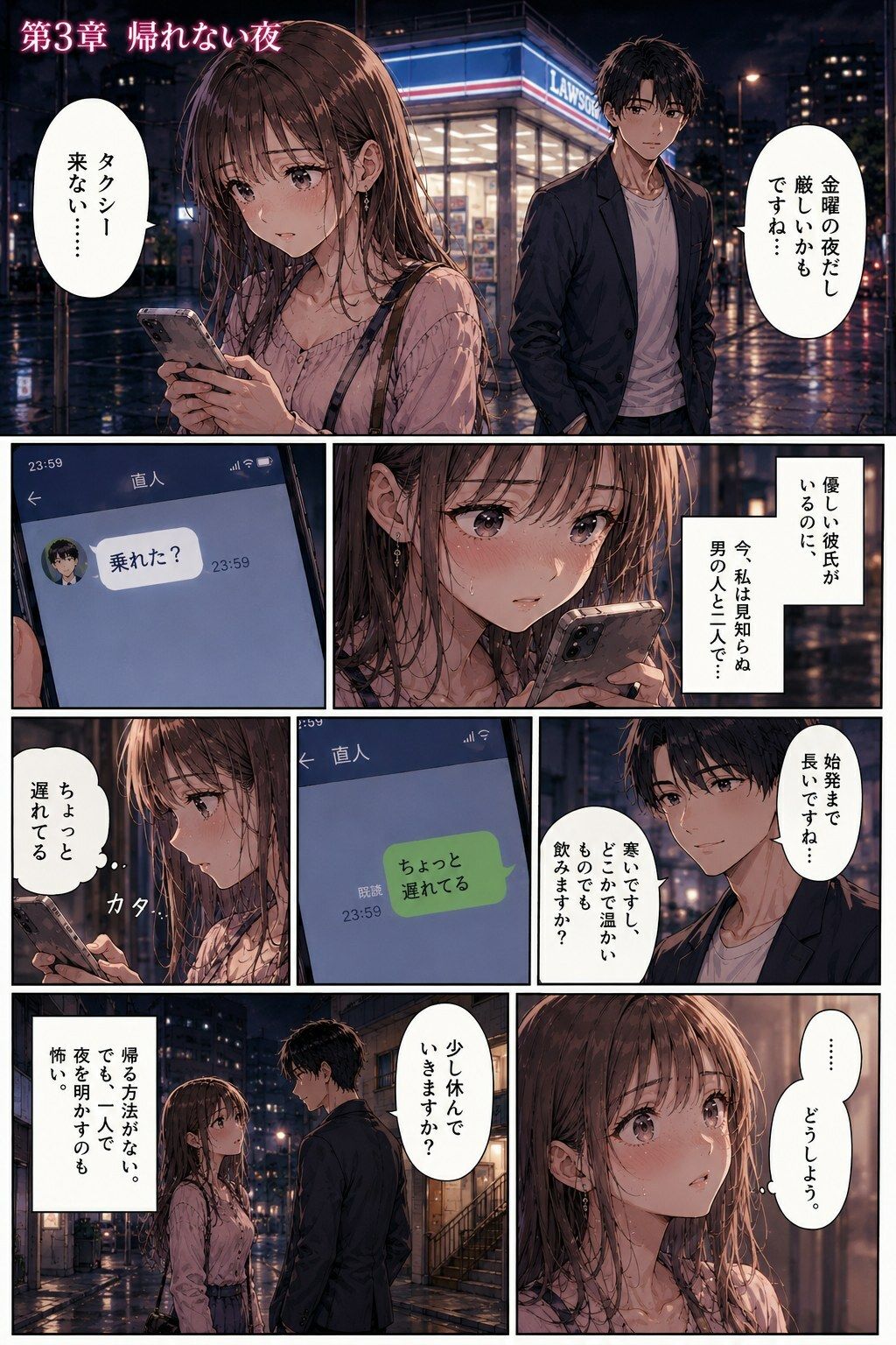 ナンパ男に連れて行かれた夜、彼氏には言えない ―断れなかった― - サンプル画像 3