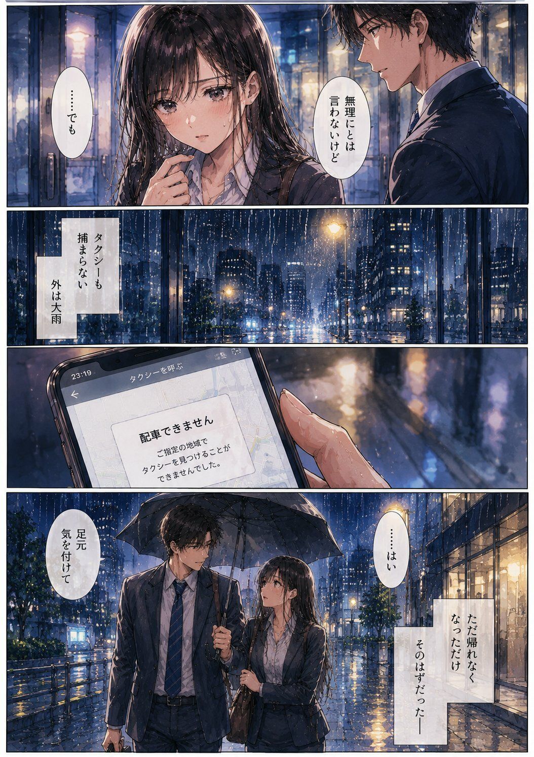 終電を逃した夜、彼女は上司の家に泊まった ―帰れない理由― - サンプル画像 2