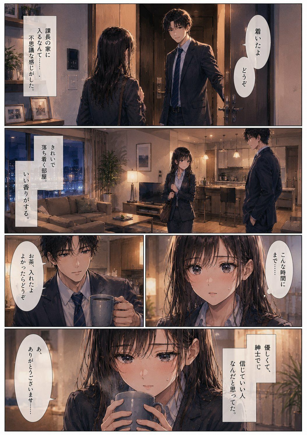 終電を逃した夜、彼女は上司の家に泊まった ―帰れない理由― - サンプル画像 3