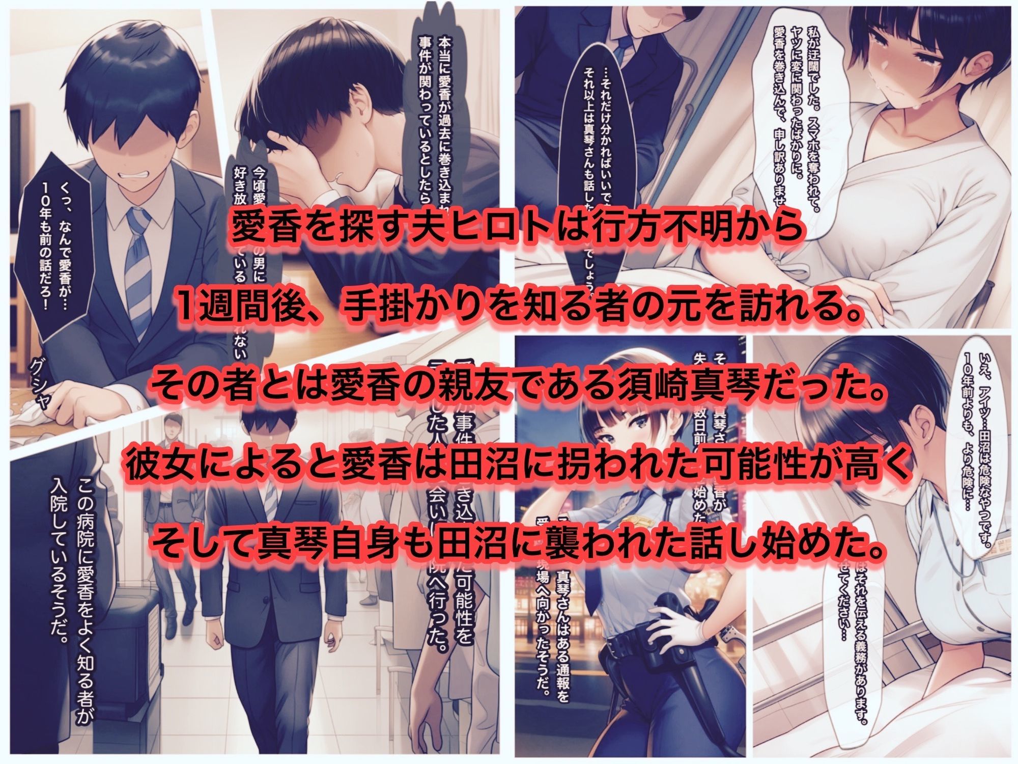 少女汚染4章 誘拐された人妻愛香とホームレスの肉便器の親友 - サンプル画像 3