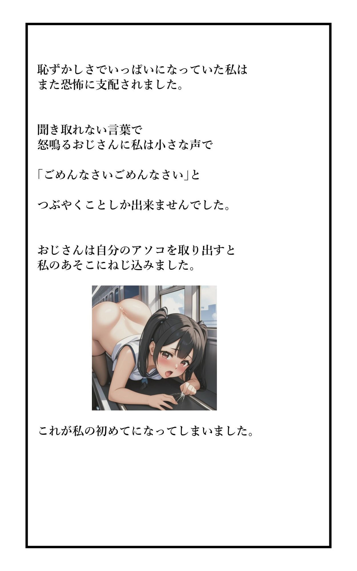 実録！人には言えない性体験  電車で無理矢理 - サンプル画像 4