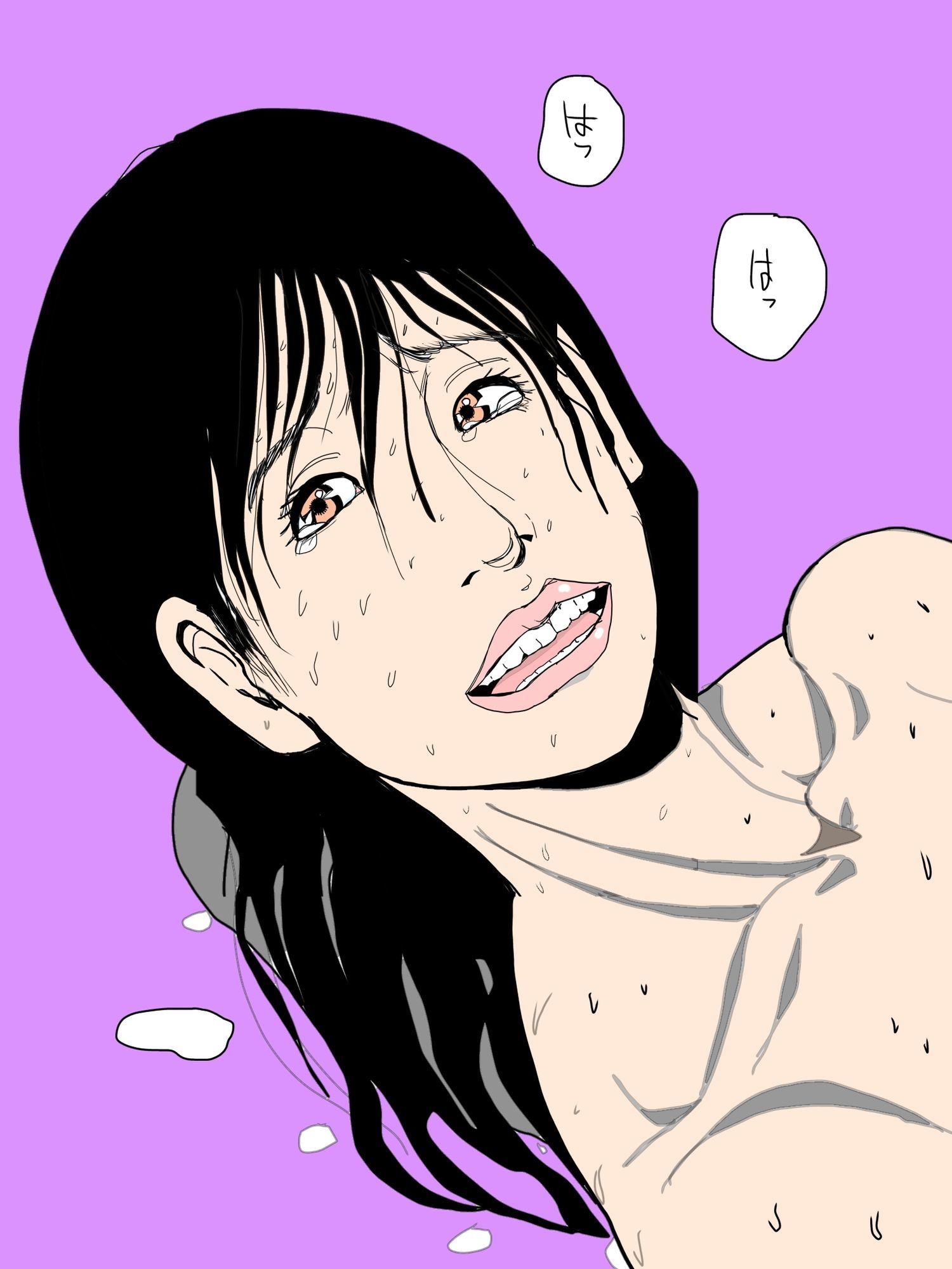 夫を見つめながらハメいかされる人の妻 - サンプル画像 4
