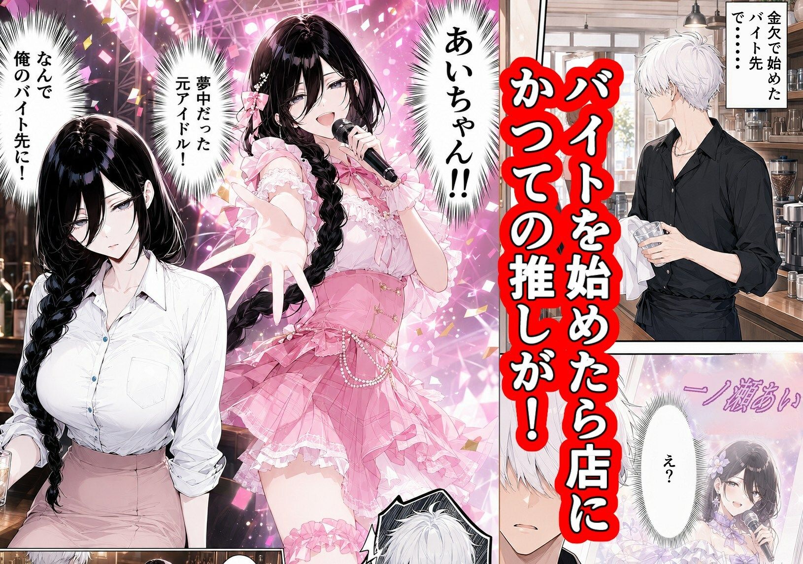俺の推しアイドル（引退）がバイト先に通って来るので中出しHで本当の嫁にする - サンプル画像 1