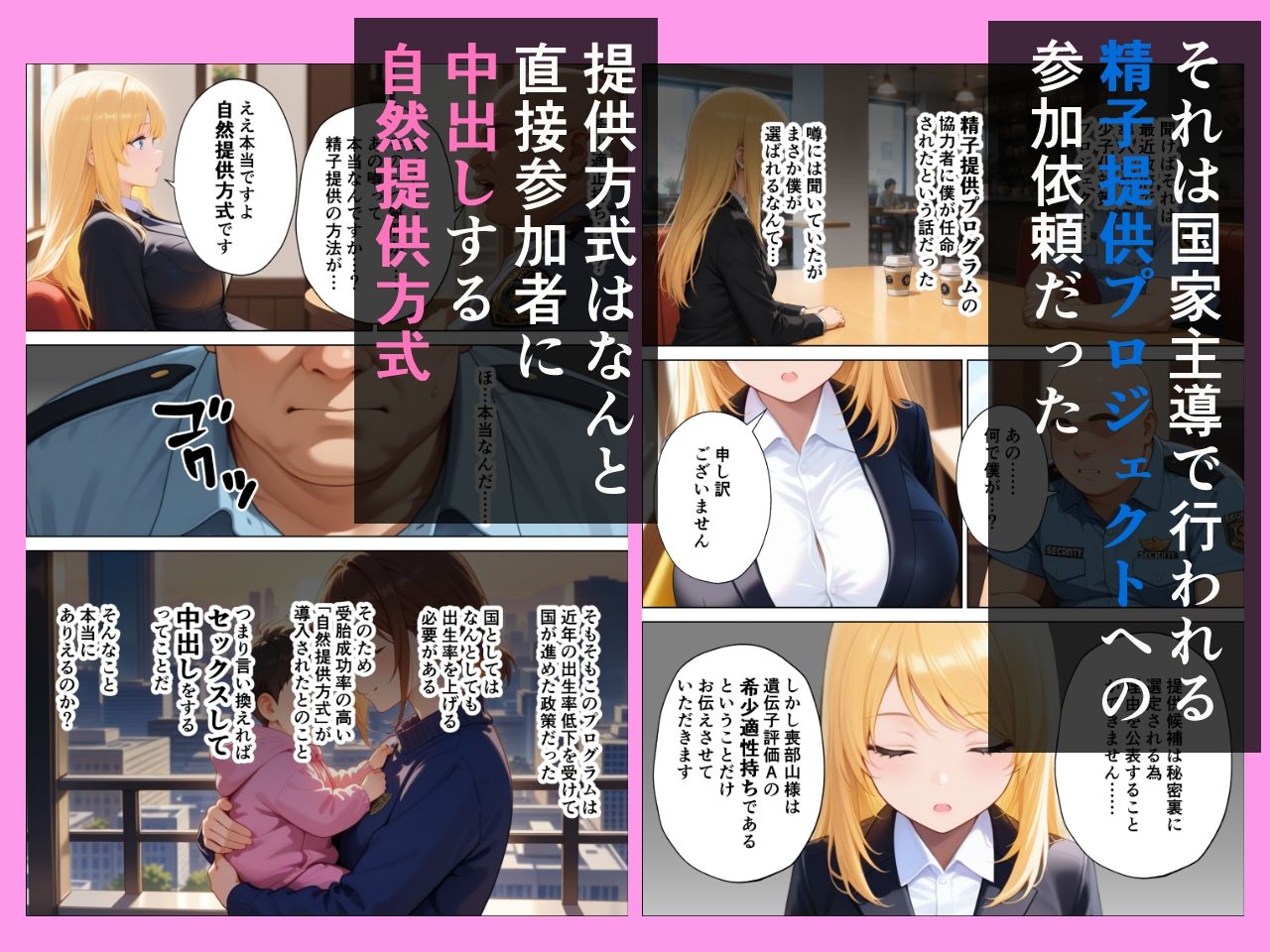 精子提供プロジェクト 昔あこがれだったあの子にぼくの子種を提供した話 - サンプル画像 2