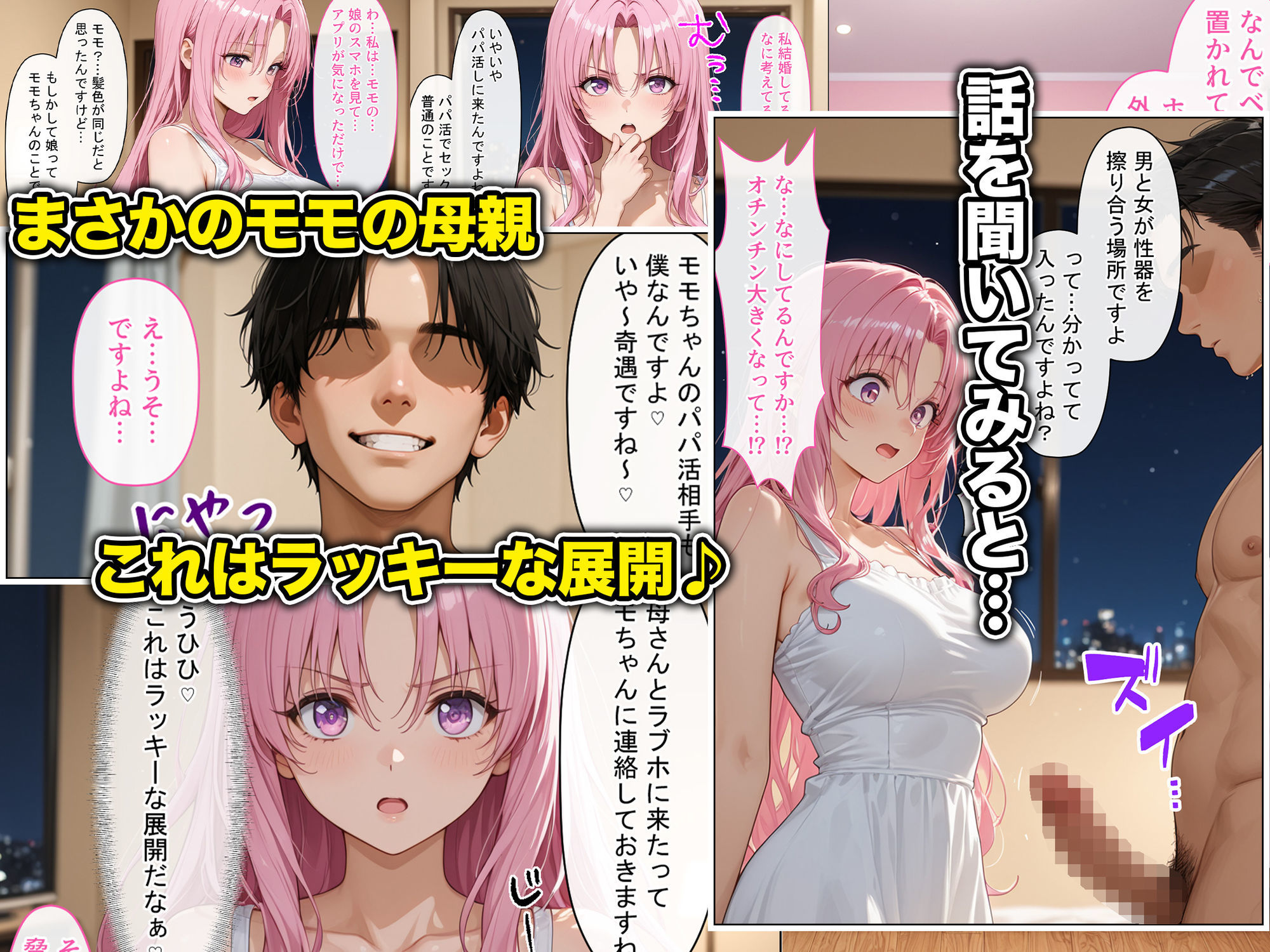 放課後、彼女たちはパパと会う〜人妻が娘のパパ活に間違えて来ちゃってそのままチン堕ち寝取られた話〜 - サンプル画像 3