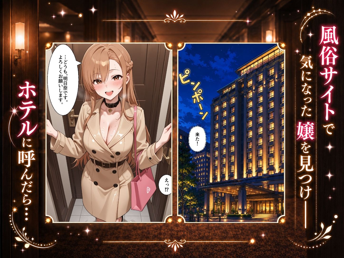 扉を開けたら明〇奈が立っていた - サンプル画像 1