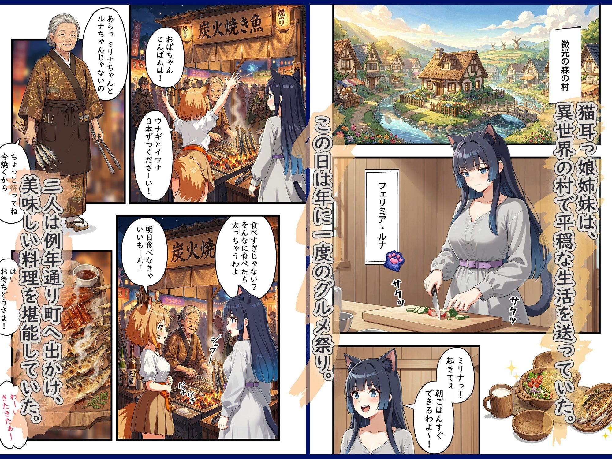 異世界奴●猫耳っ娘姉妹の救済 〜私も性奴●だけど、お姉ちゃんだけは救い出してみせる。〜 - サンプル画像 1