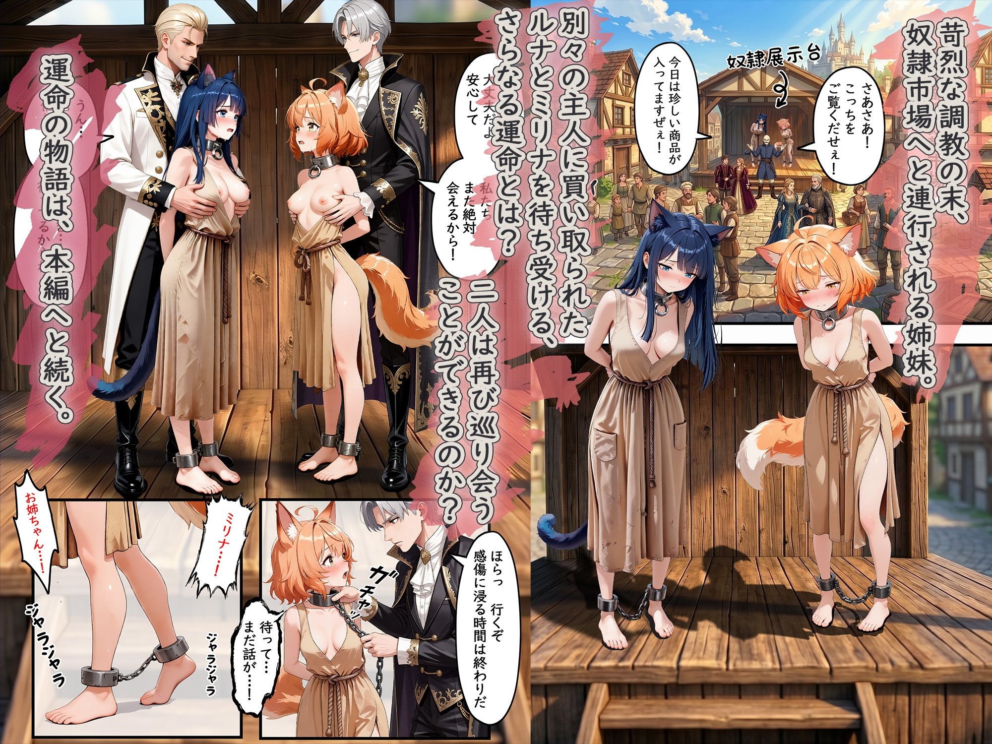 異世界奴●猫耳っ娘姉妹の救済 〜私も性奴●だけど、お姉ちゃんだけは救い出してみせる。〜 - サンプル画像 7