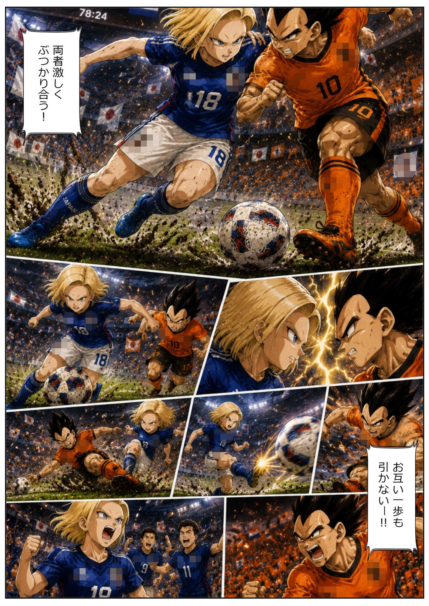 【44枚】18号×ベジータ/W祭典の禁断ロッカールームで即ハメ！プライドを賭けた汗だく生セックス - サンプル画像 3