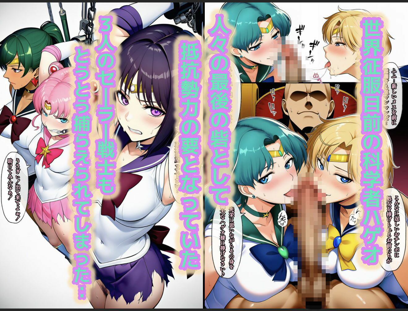 アヘ顔戦士セーラーgirl’s4 - サンプル画像 2