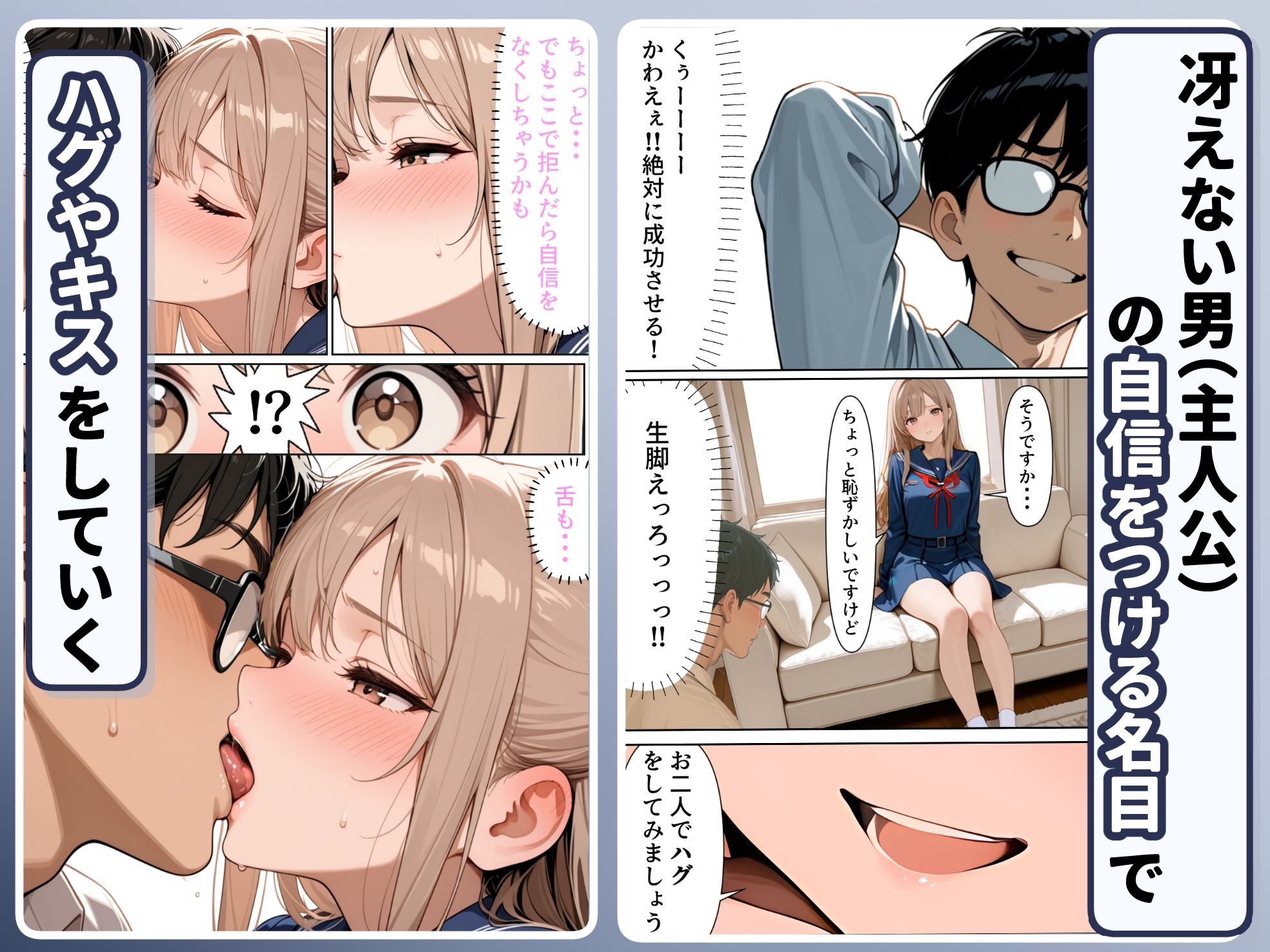 底辺逆転-どん底ぼっち童貞の俺が億万長者に！？同級生の美女を「冴えない男の救済企画」と称した高額バイトで釣ってみた結果・・・ - サンプル画像 4