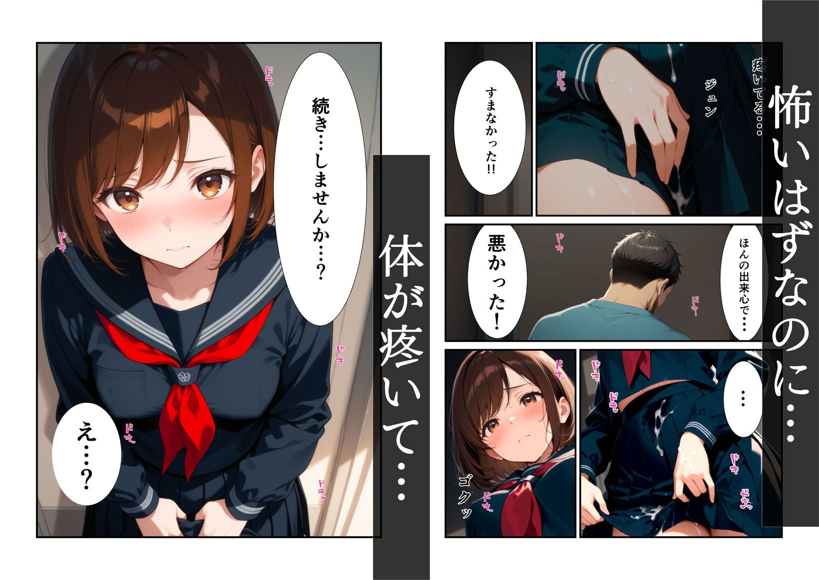 隣のおじさんと生えっち - サンプル画像 3