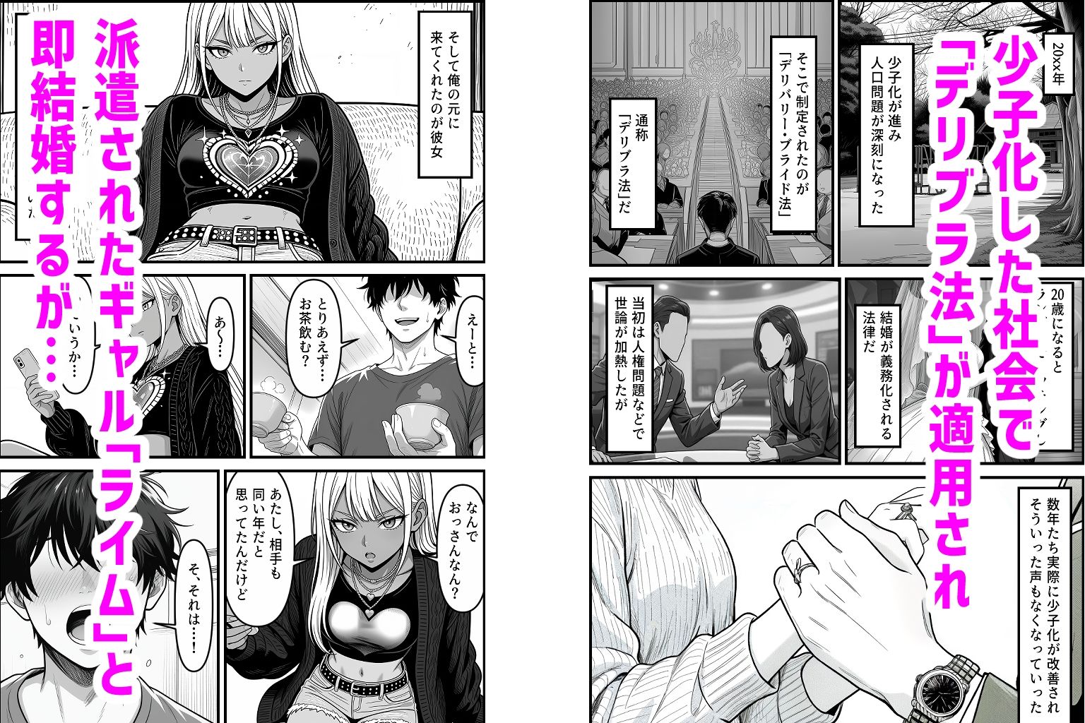 デリバリー・ブライド〜ツンデレ黒ギャルと出会って即結婚した結果… - サンプル画像 2