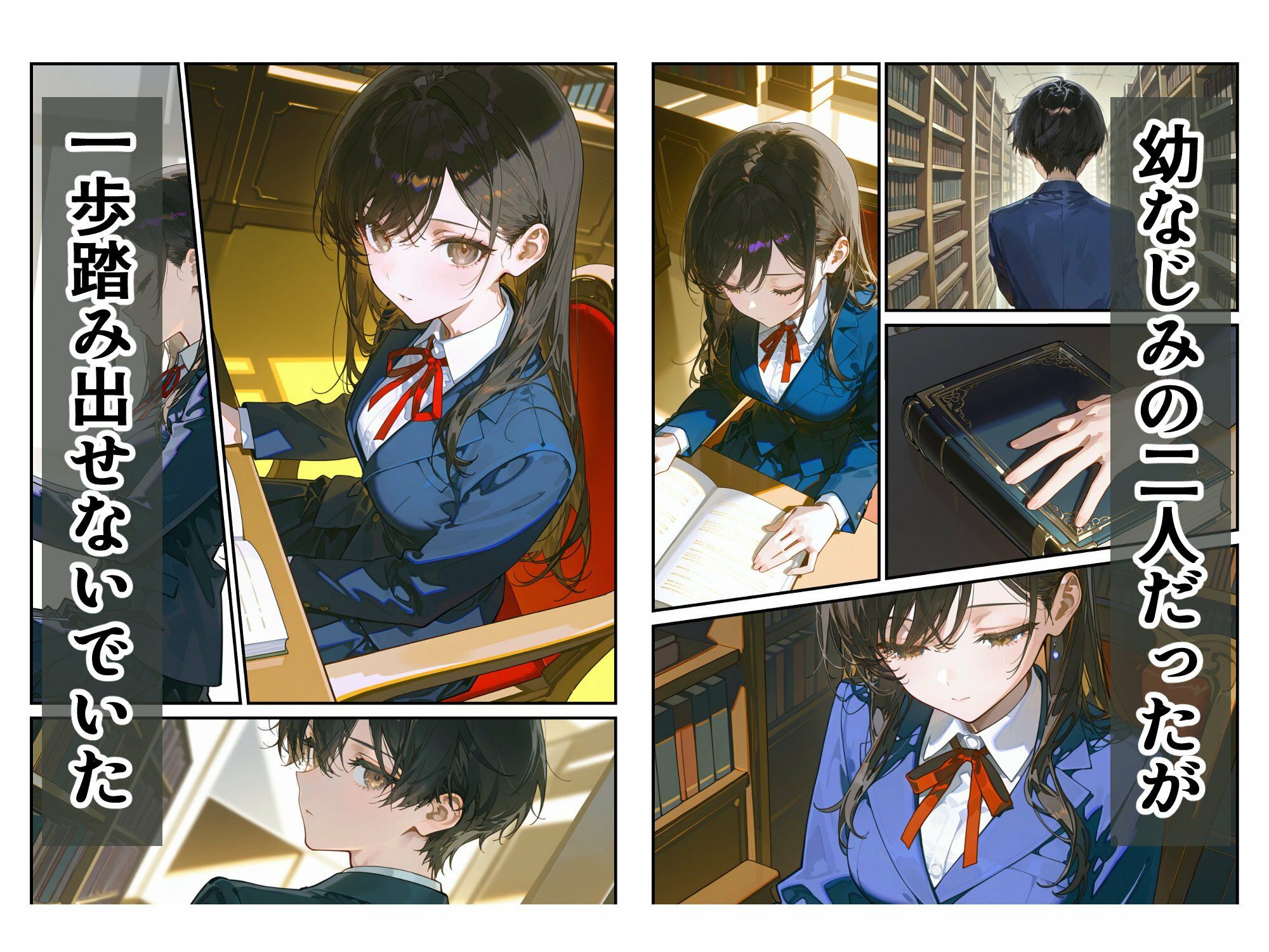 白石伶那『黄昏の図書室』 - サンプル画像 1
