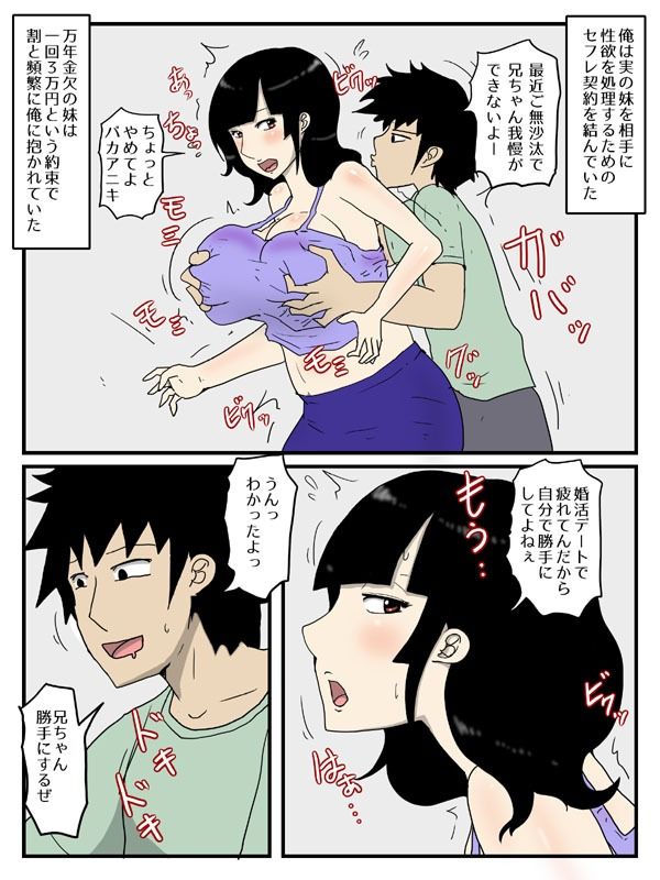 婚活中の妹が軽蔑した眼で性欲処理してくれる件 - サンプル画像 3