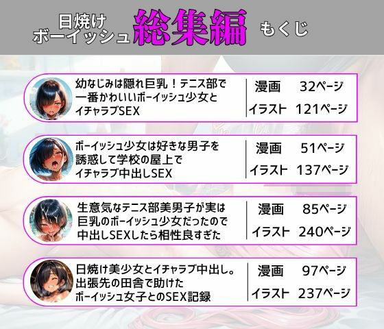 【総集編】ボーイッシュ美少女とイチャラブ中出しSEX - サンプル画像 1