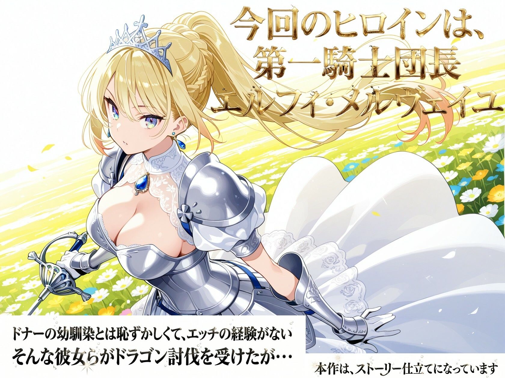 女騎士団長  どすけべ性交録  Vol.1:気高き王女のお漏らしメス堕ちせっくしゅ（はーと） - サンプル画像 3