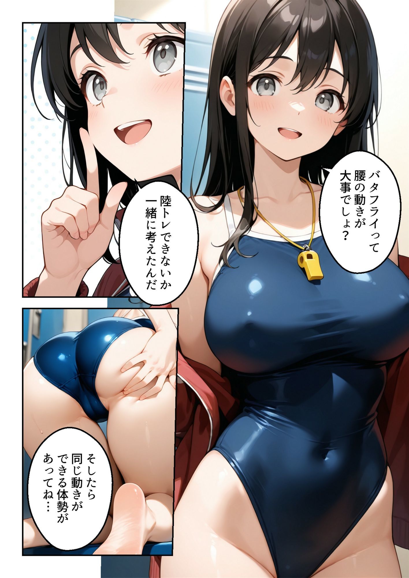 水泳部マネージャーのイキすぎた熱血サポート - サンプル画像 8