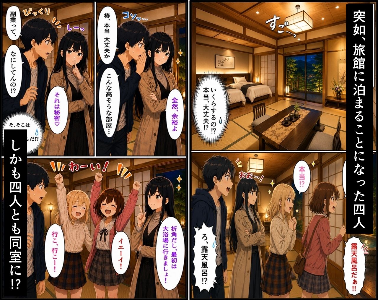 無防備すぎる同級生に、理性が追いつかなかった話 第14話「秋色の温泉旅行」 - サンプル画像 1