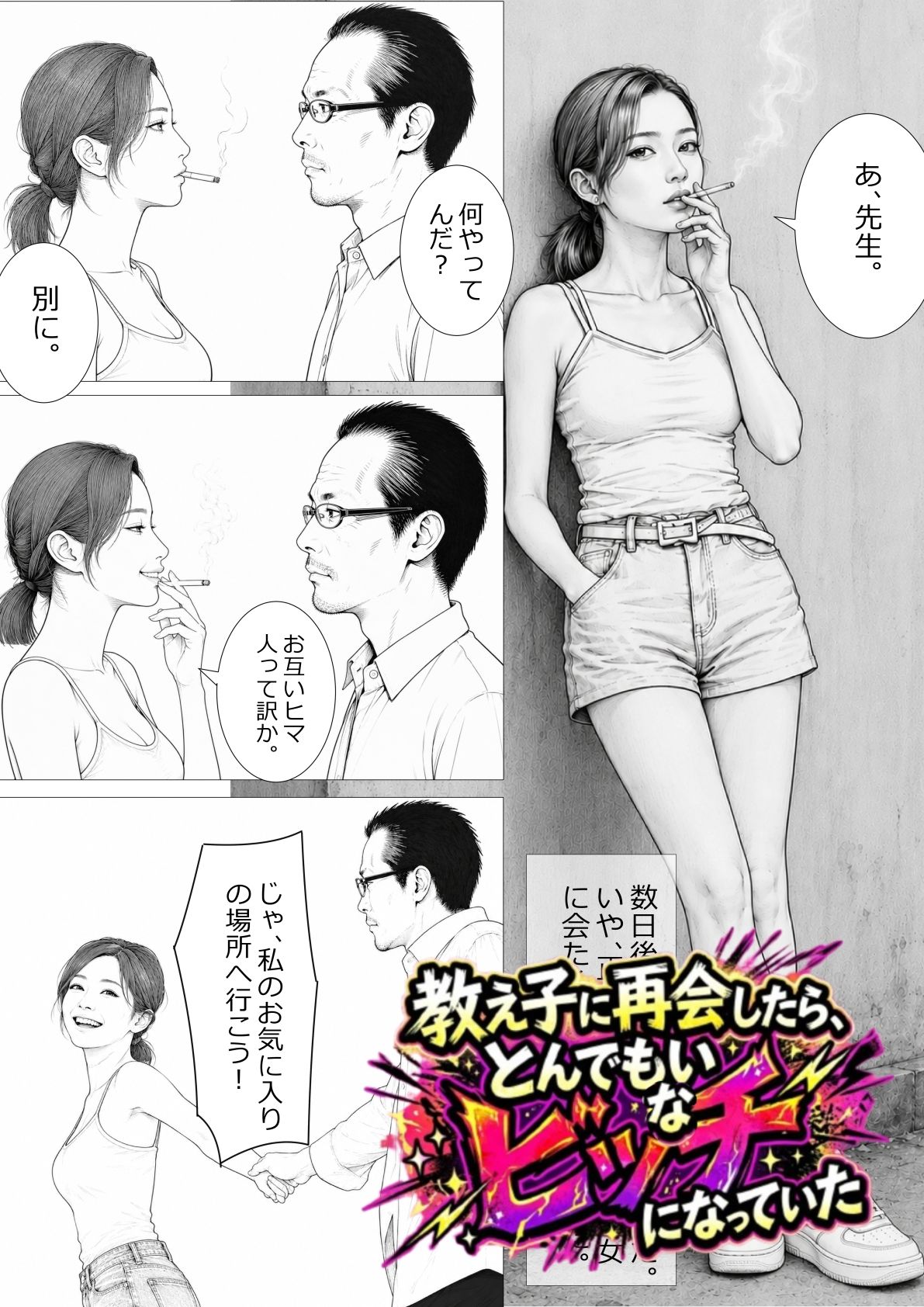 教え子に再会したら、とんでもないビッチになっていた - サンプル画像 1
