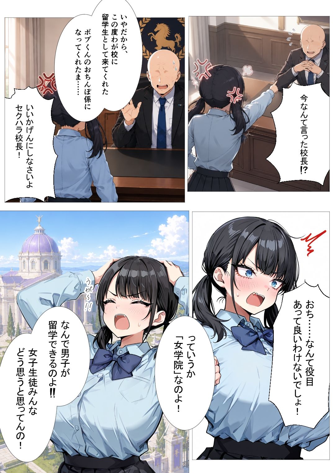 黒濁の華-黒人留学生に嬲られる才女- - サンプル画像 2