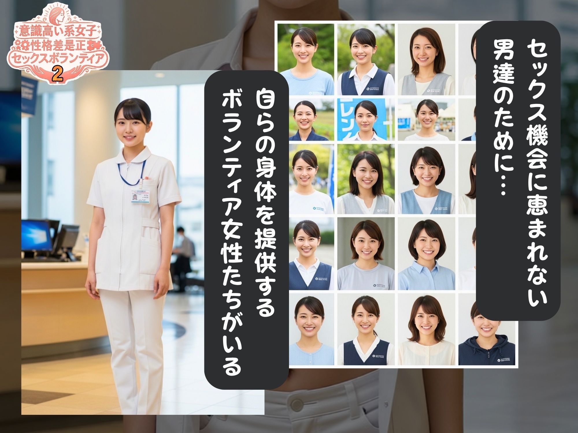 意識高い系女子  性格差是正  セックスボランティア2 - サンプル画像 1