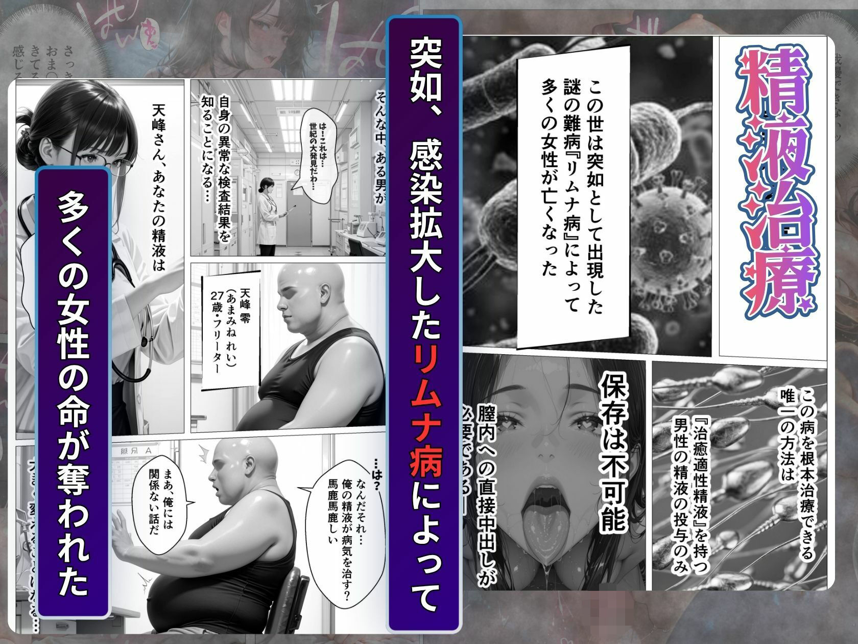 精液治療〜治療と称して放尿アクメするまで母娘を犯してみた〜 - サンプル画像 1