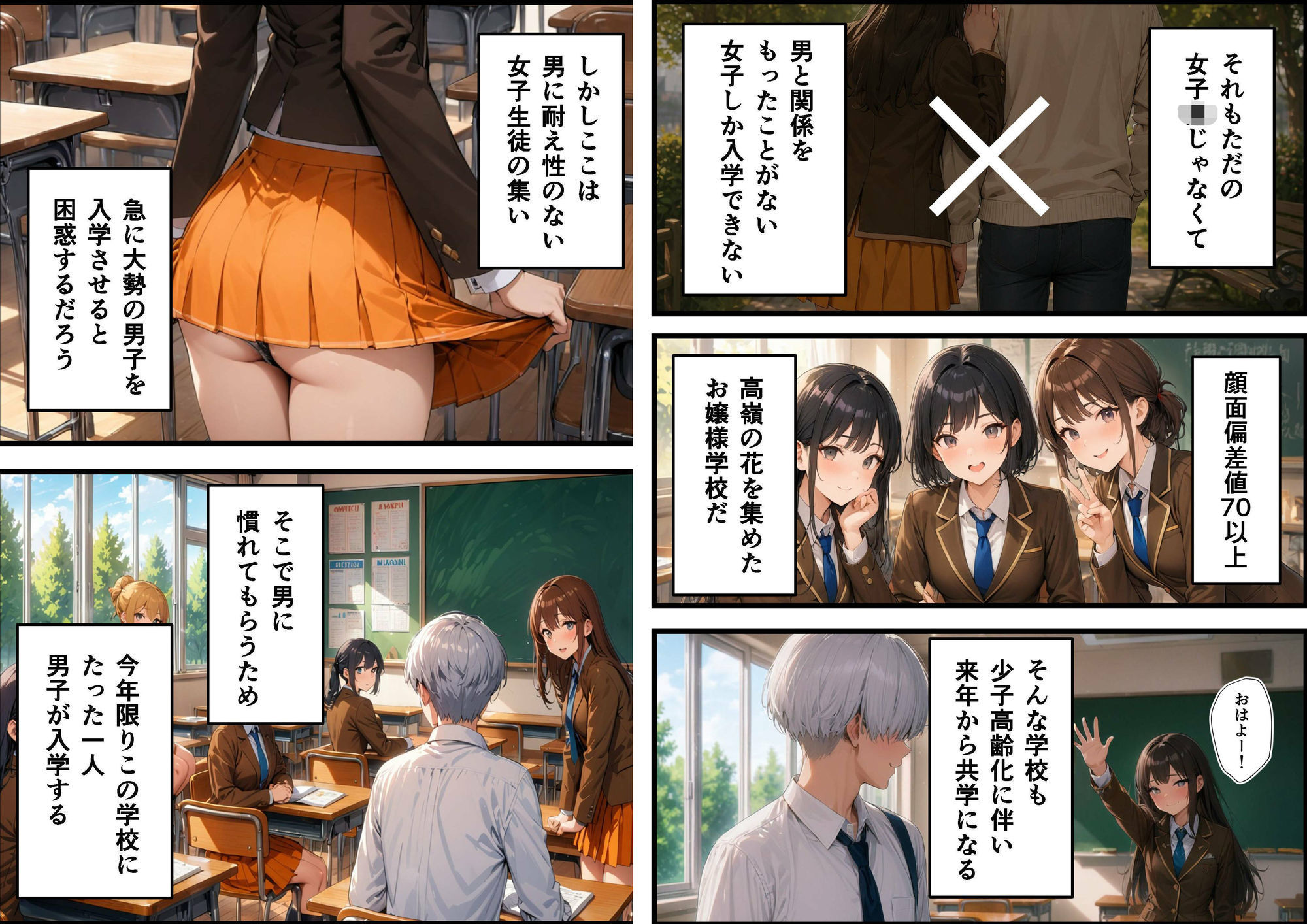 女子校に青一点 - サンプル画像 2