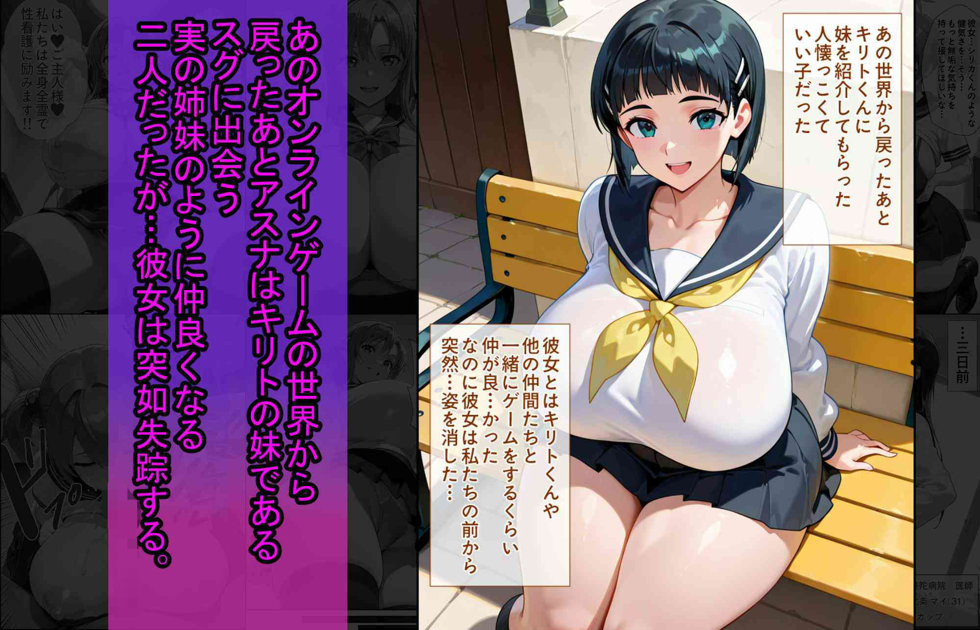 爆乳J●  アスナちゃんが巨根おじさんに寝取られる  話14 - サンプル画像 3