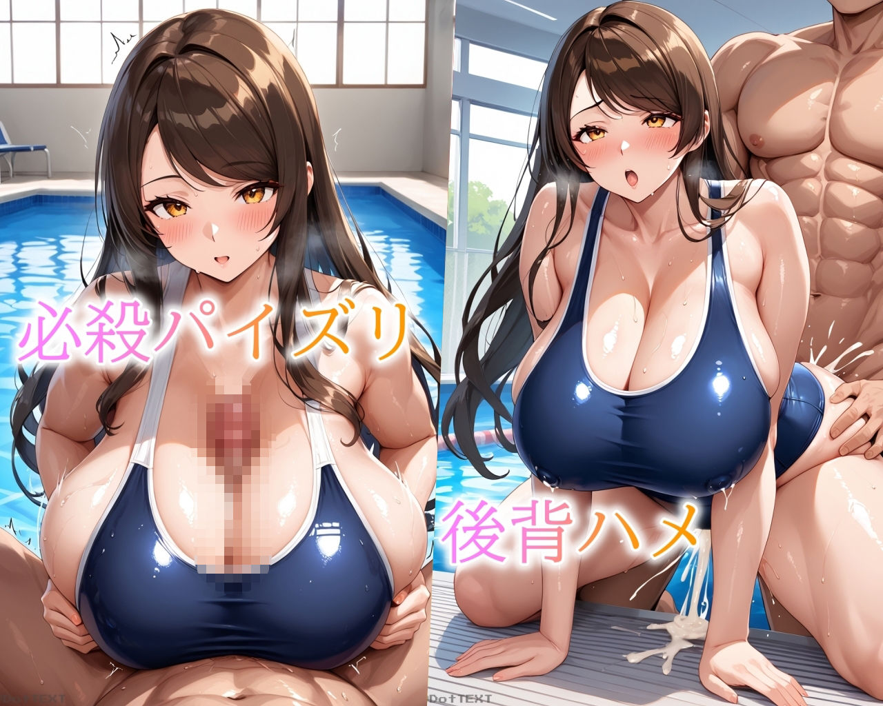 バストガーディアンズ 乳嵐レイナ 乳学2限目乳水学習 - サンプル画像 4