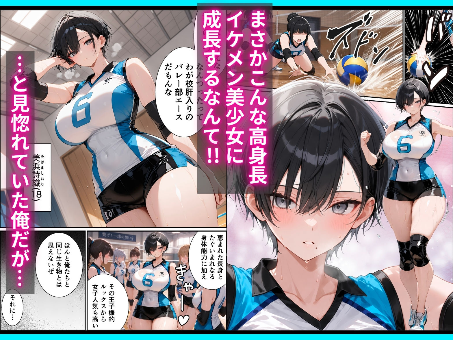 長身ボーイッシュ幼馴染との練習セックスは最高に気持ちいい  前編 - サンプル画像 2