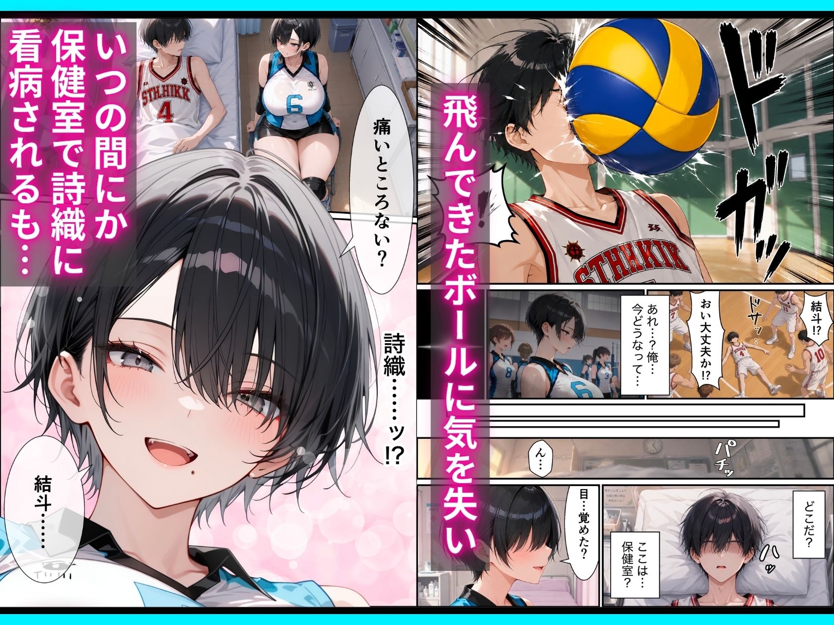長身ボーイッシュ幼馴染との練習セックスは最高に気持ちいい  前編 - サンプル画像 3