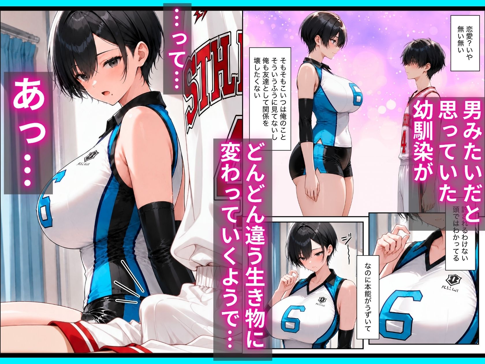 長身ボーイッシュ幼馴染との練習セックスは最高に気持ちいい  前編 - サンプル画像 5
