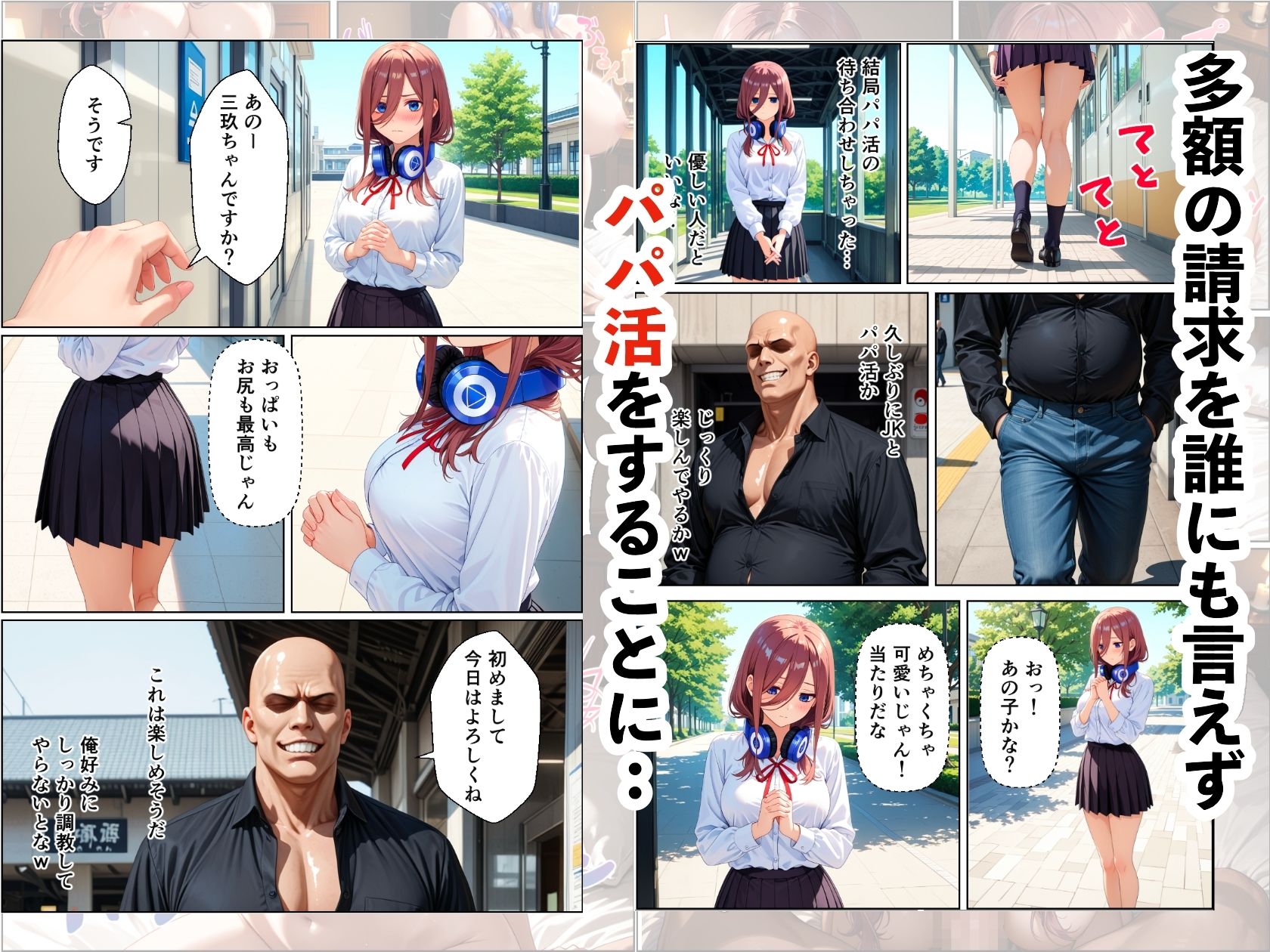 三玖寝取り調教〜パパ活がきっかけでメス堕ち〜 - サンプル画像 3