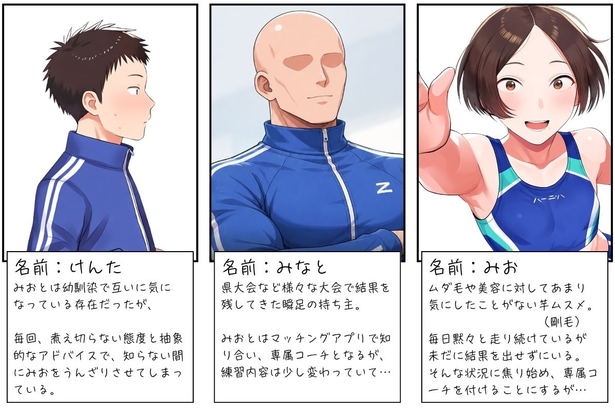 陸上部で1番地味な芋ムスメがコーチの個人レッスンで孕むまで - サンプル画像 1