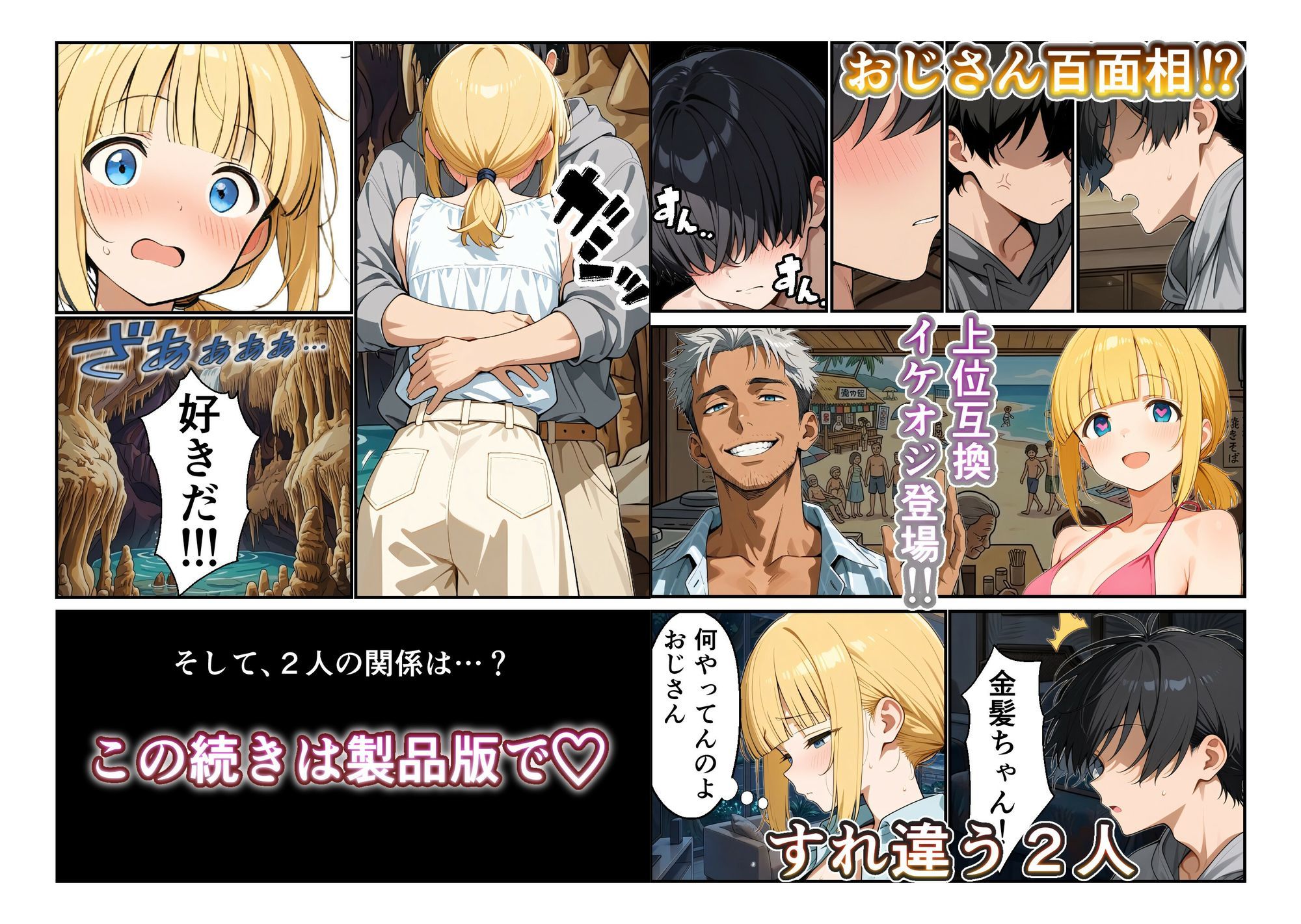 ビーチリゾートde金髪ちゃんといちゃいちゃする話 - サンプル画像 10