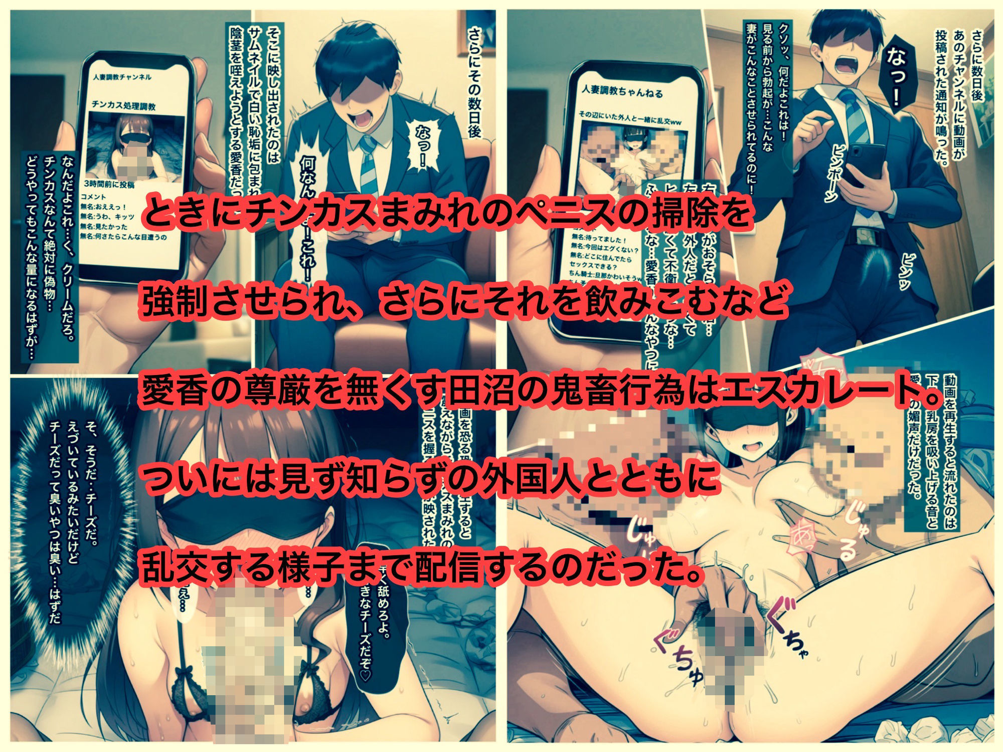 少女汚染最終章  地獄の痴態配信  雌豚愛香の受難 - サンプル画像 3