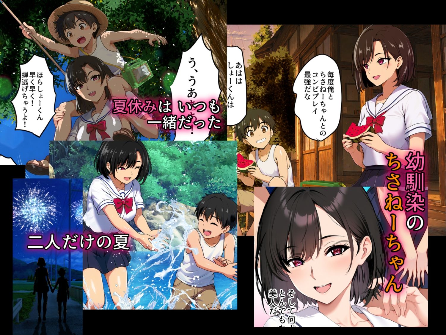 空蝉の唄〜幼馴染の人妻女将と、年に一度の逢瀬〜 - サンプル画像 1