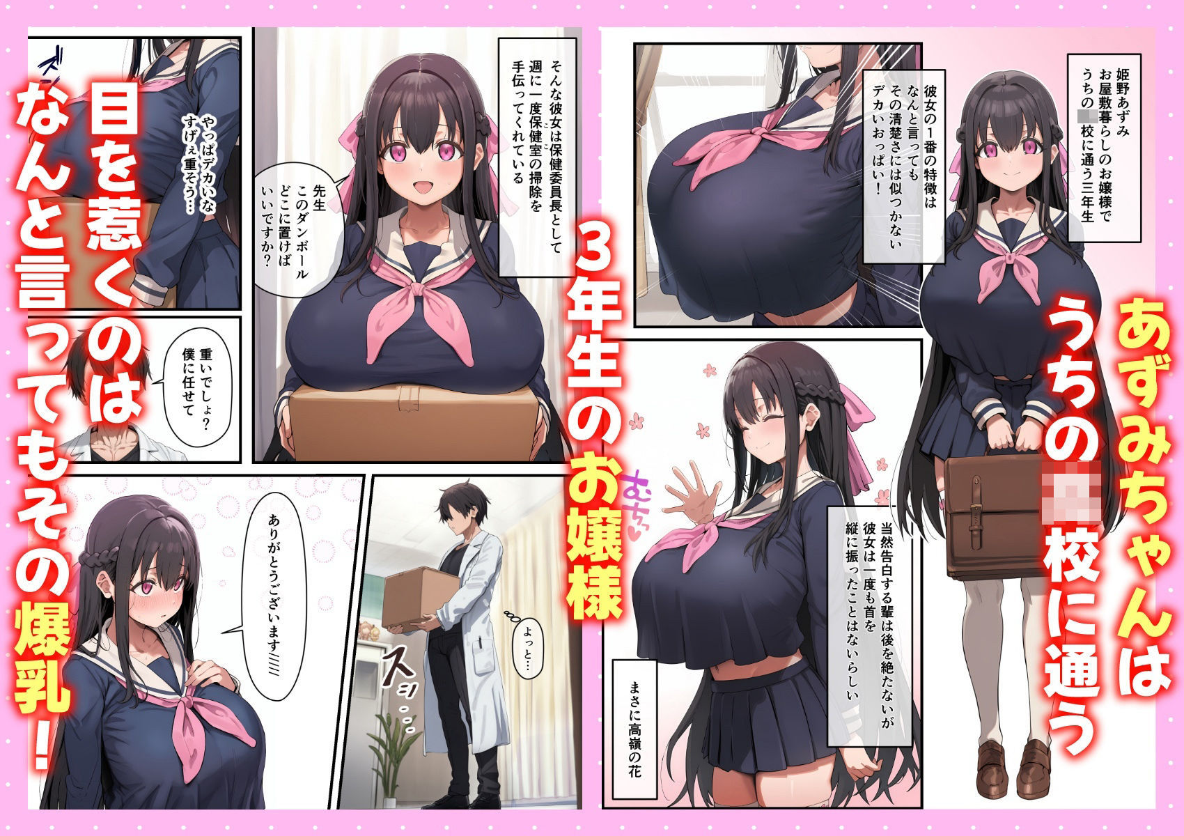 お嬢様JKの母乳管理をする話 - サンプル画像 1