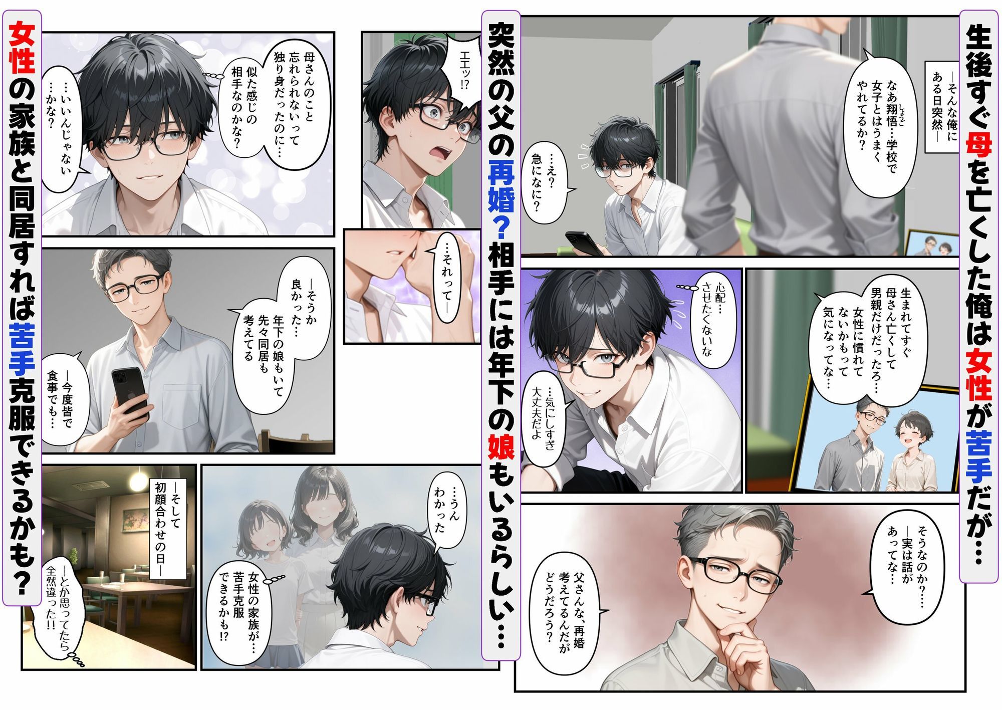 女性が苦手な俺にかわいい巨乳ギャルの義妹ができて一線超えて生ハメ中出しした話 - サンプル画像 1