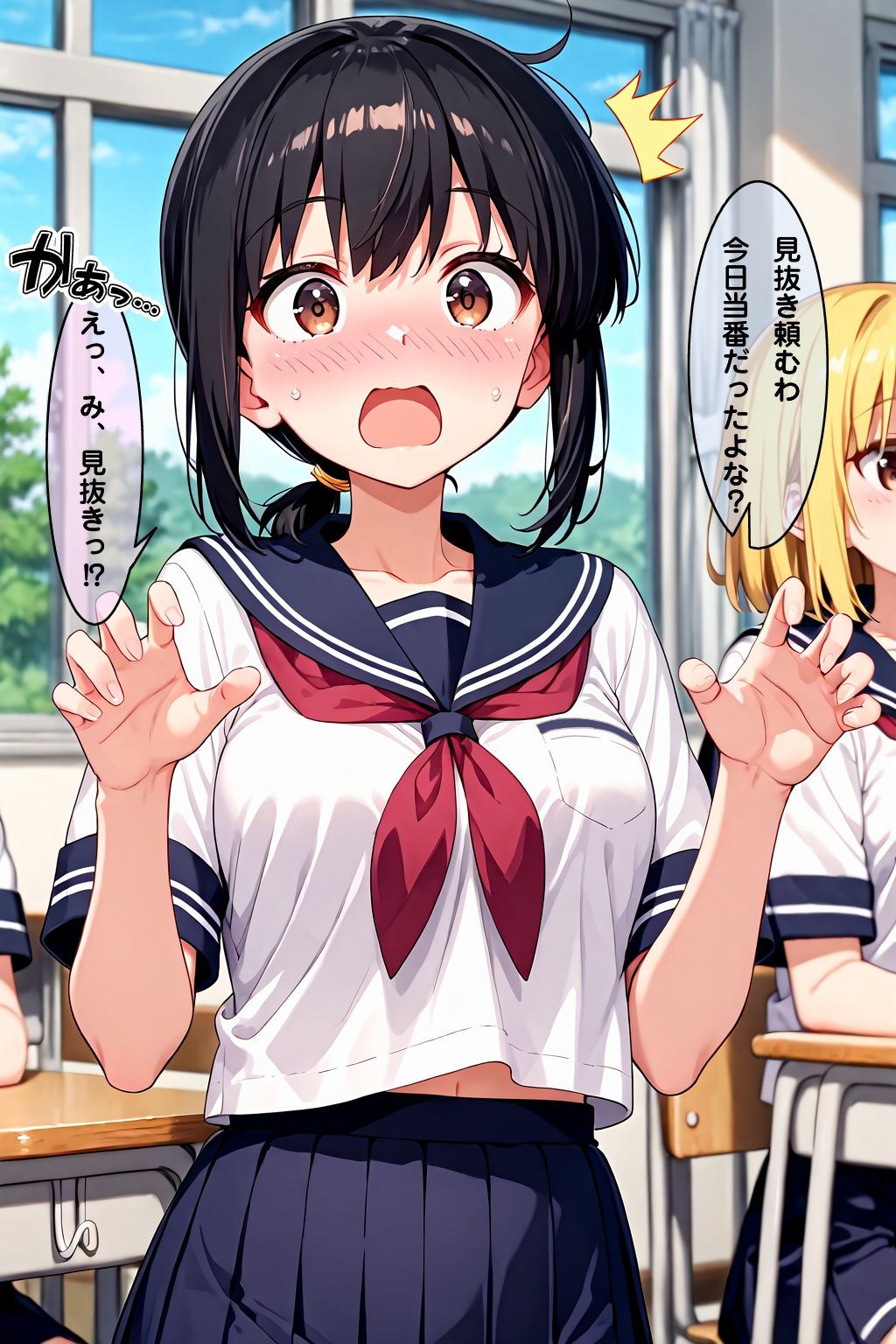 学校で見抜き制度が導入されたので幼馴染で見抜きしたお話 - サンプル画像 2