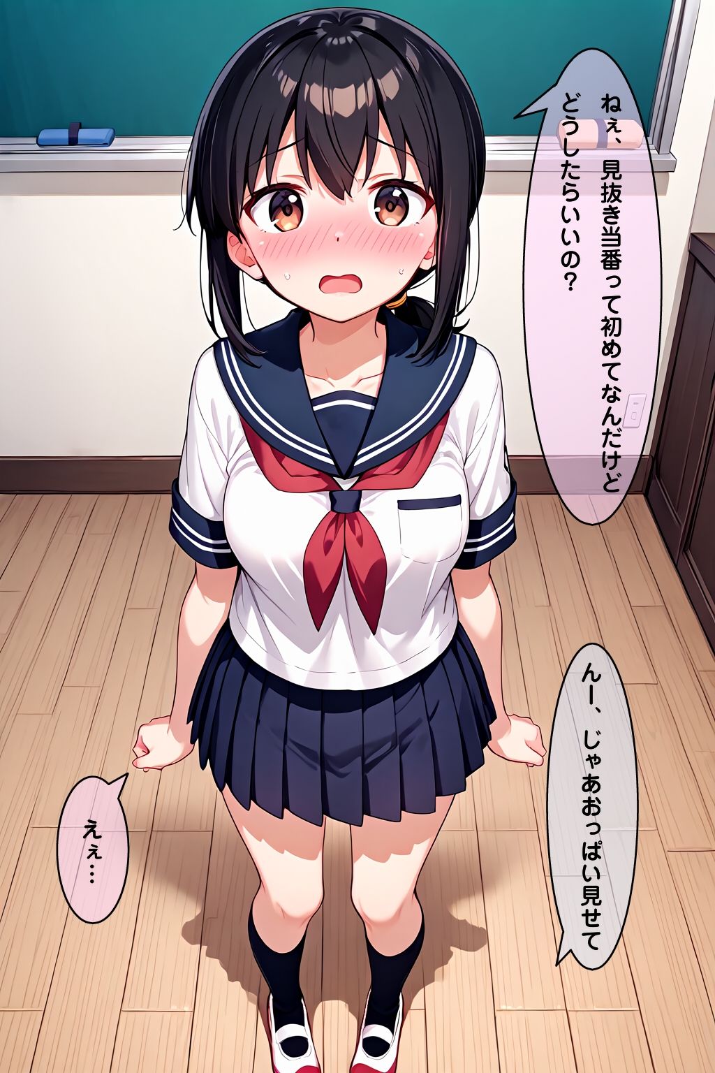 学校で見抜き制度が導入されたので幼馴染で見抜きしたお話 - サンプル画像 3